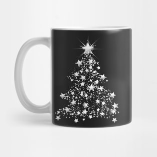 White Star Christmas Tree Mug